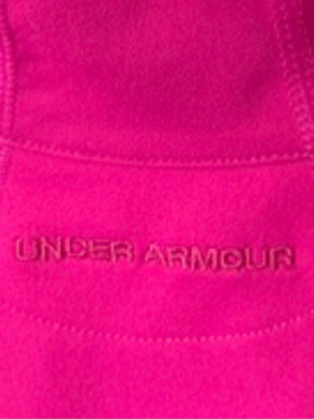 Under Armour Pink Full Zip Athleisure Jacket Thumb Holes Ruching Yoga Workout Sm - Picture 7 of 8